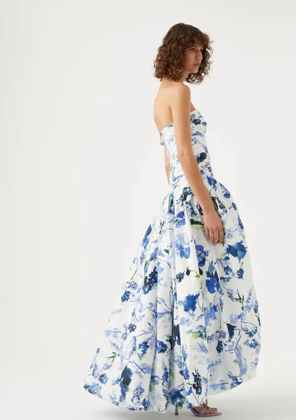 Aje Violette Bubble Hem Maxi Dress Print Size 10 photo 5