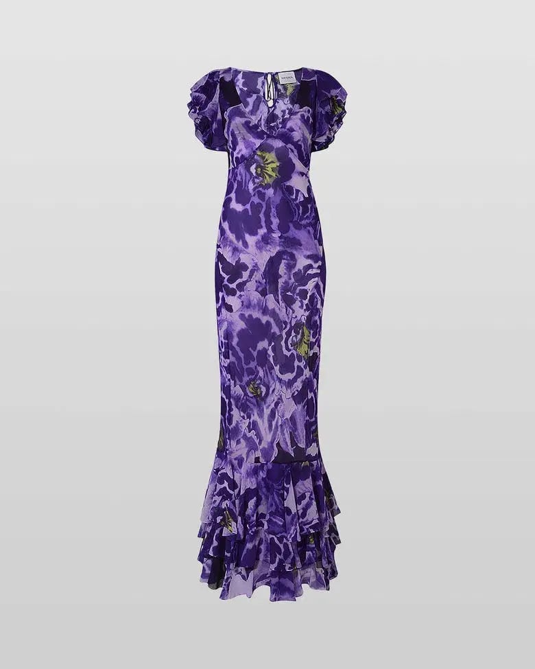 Rat And Boa Lucille Maxi Dress Blue Iris Orchid Size 16 photo 5