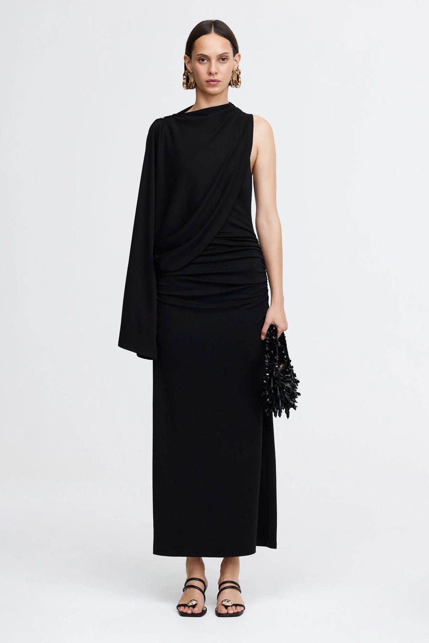 Acler Odder Midi Dress - Black photo 4