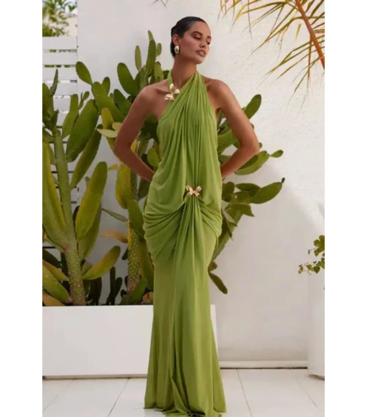 Abyss by Abby Debut Maxi Dress Green Size AU 8 photo 2