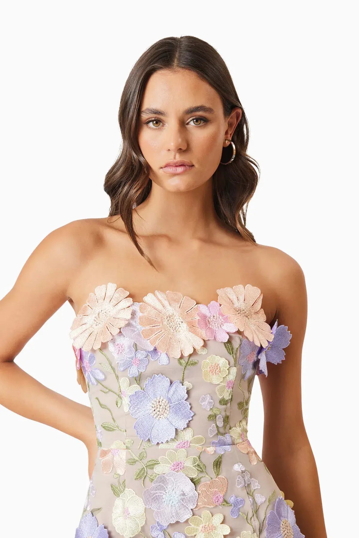 Elliatt Arabella Strapless Mini Dress Floral Size S / AU 8 photo 5