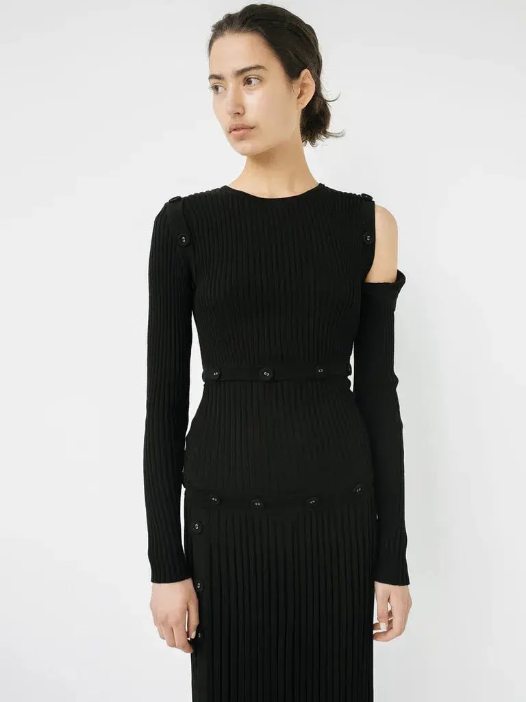 Christopher Esber Deconstructed Long Sleeve Dress Black Size 8 photo 9
