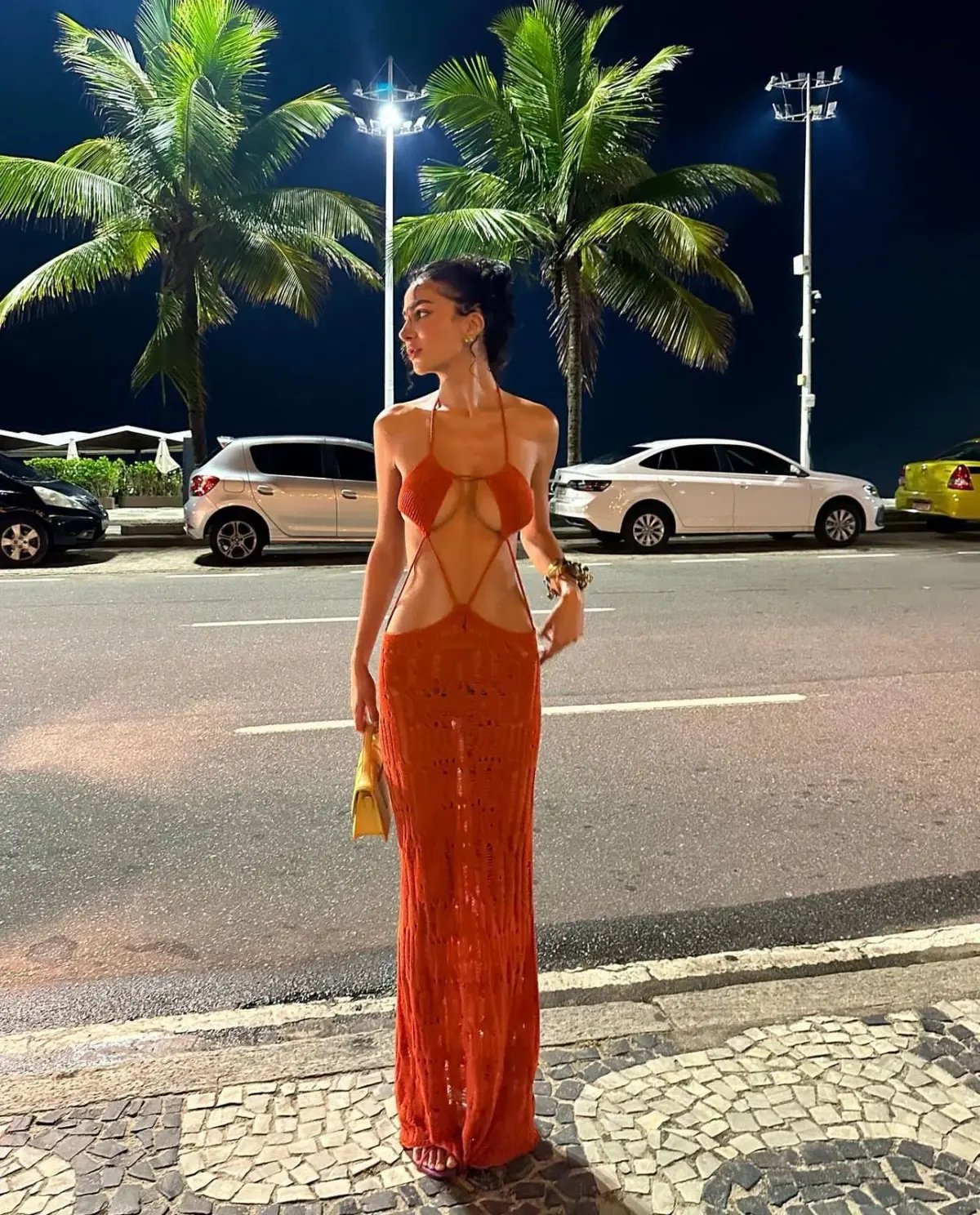 Jaded London Rumba Maxi Dress Orange Size 6 photo 3