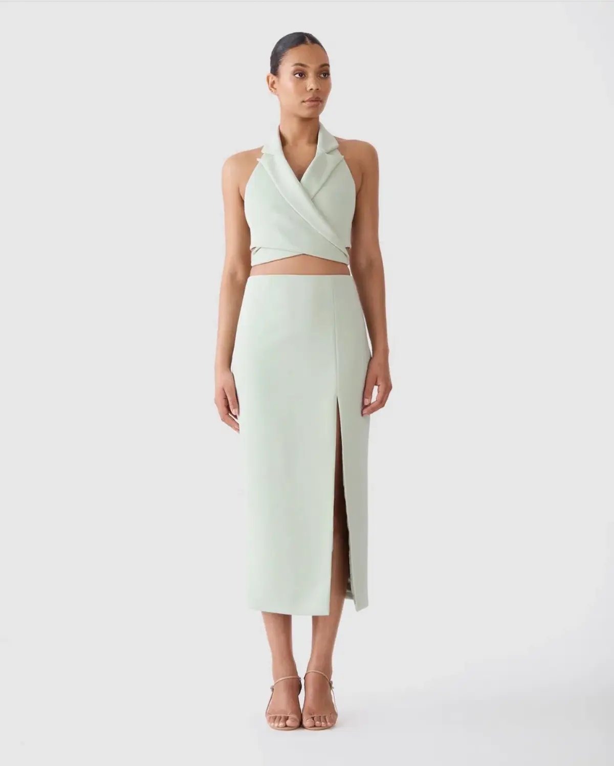 San Sloane Alessia Midi Dress Green Size S Au 8 photo 5