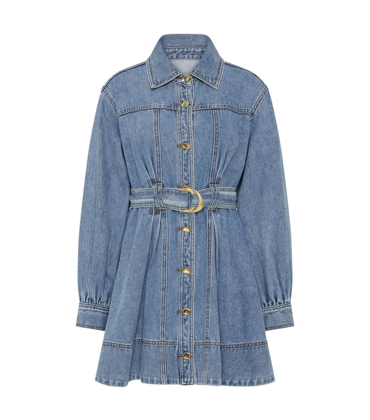 Aje Lane Denim Mini Dress Coastal Wash Size AU 8 photo 5