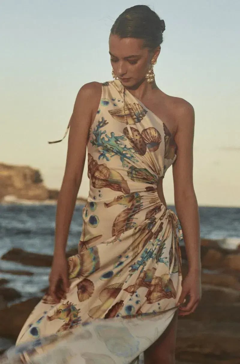 Sonya Moda Nour Maxi Dress Seashell Size 10 / M photo 2