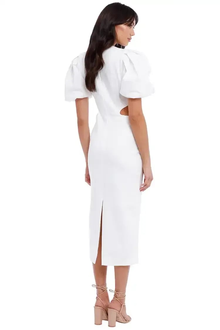 Elliatt Suffage Dress in White Size 8 photo 5