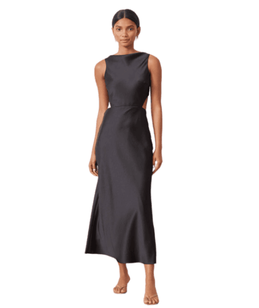 Bec & Bridge Seraphine Cut Out Midi Dress - Black photo 2