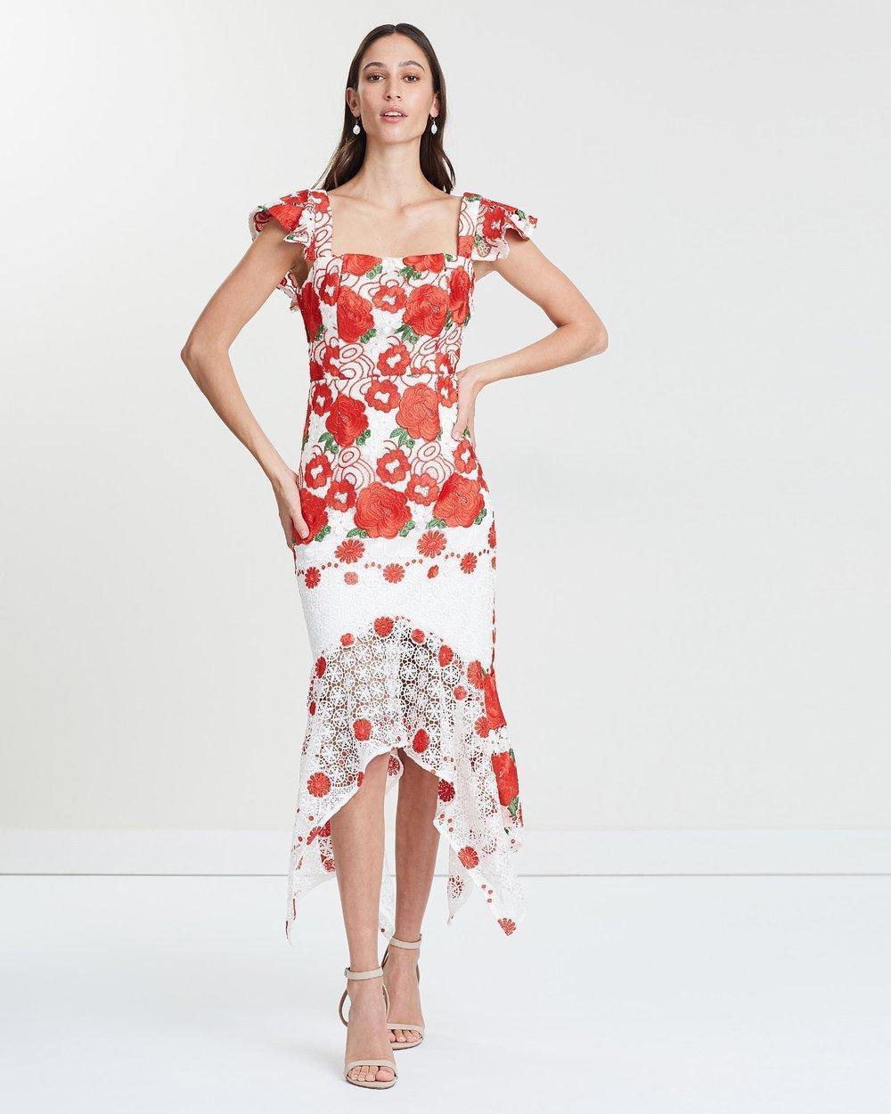 Mossman Roses Are Red Dress Print Size 8 photo 2