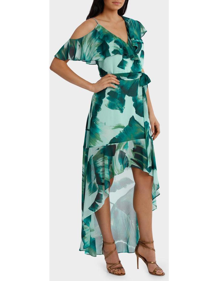 Wayne Cooper Asymetric Frill Maxi Dress Size 8 photo 2