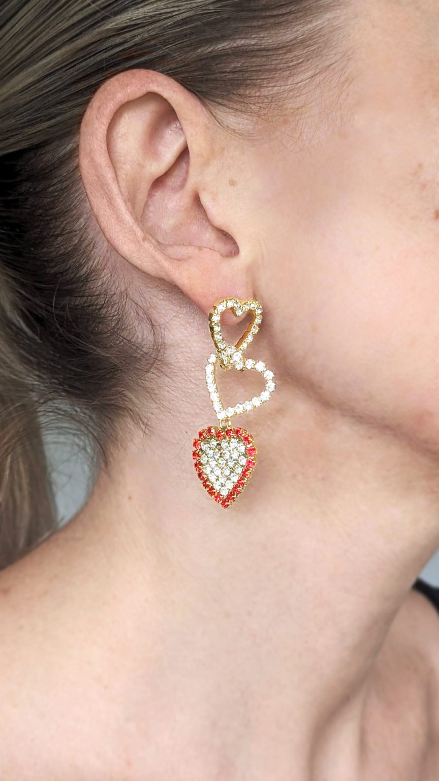 Rosantica Crystal Heart Earrings photo 2