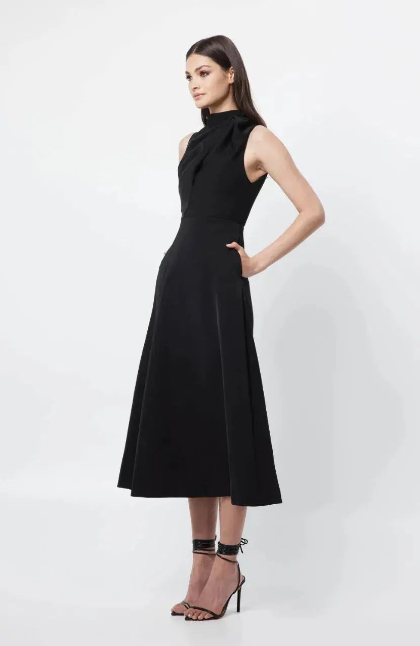 Mossman Cosmic Maxi Dress Black Size AU 6 photo 2