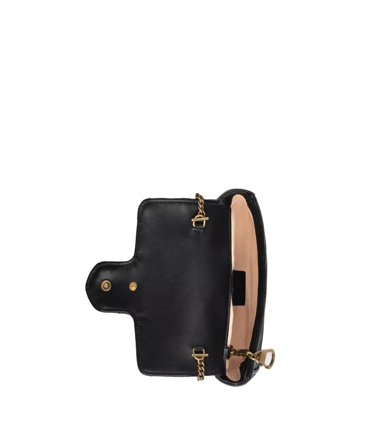 Gucci Marmont Matelelasse Leather Super Mini Bag Black photo 3