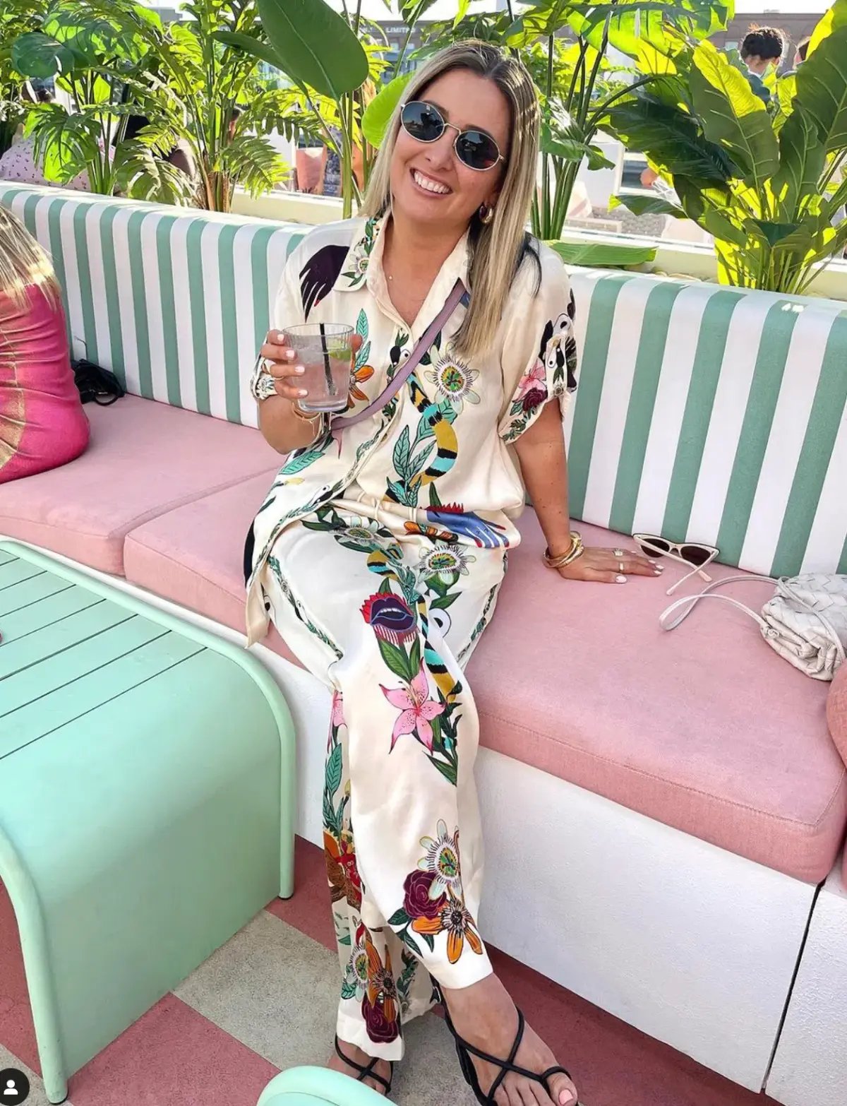 Alemais Meagan Silk Shirt & Pants Set Print Size 12 photo 3