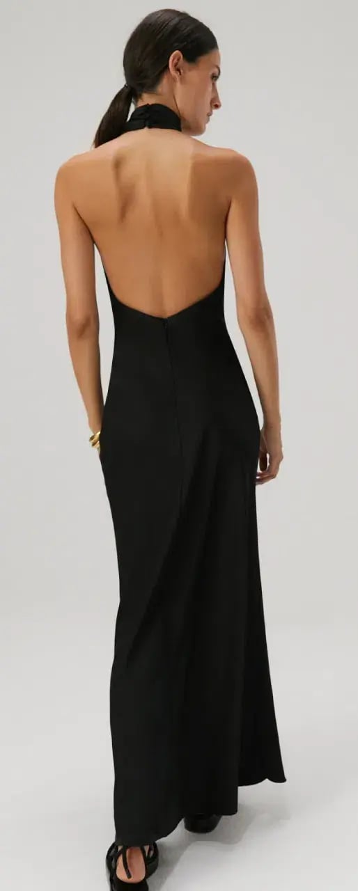 Misha Evianna Gown Black Size 6 photo 3