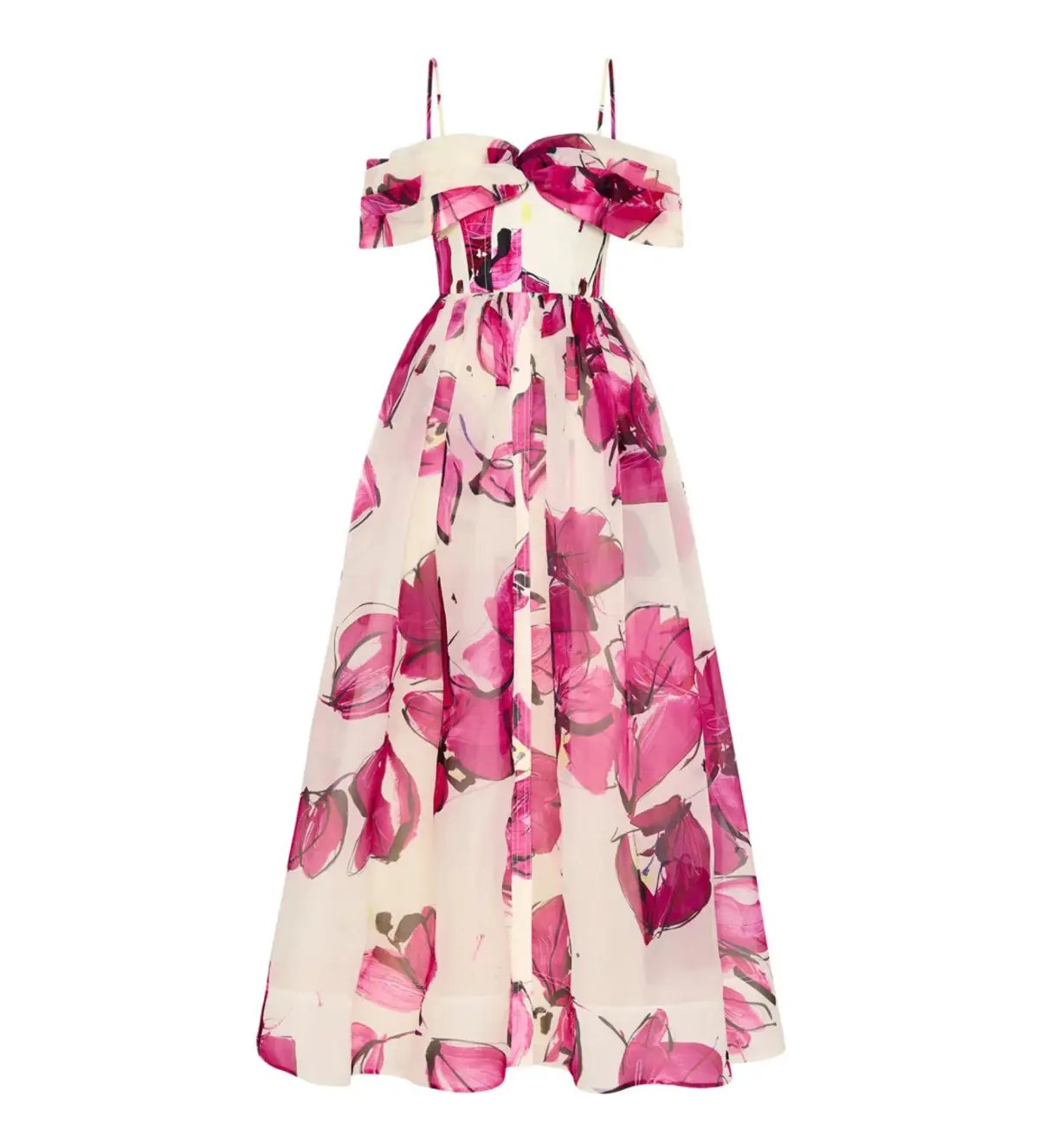 Aje Cordelia Corseted Maxi Dress Falling Florals Size AU 10 photo 8