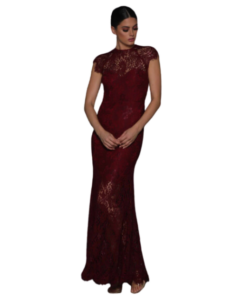 Elle Zeitoune Demi Gown - Wine photo 3
