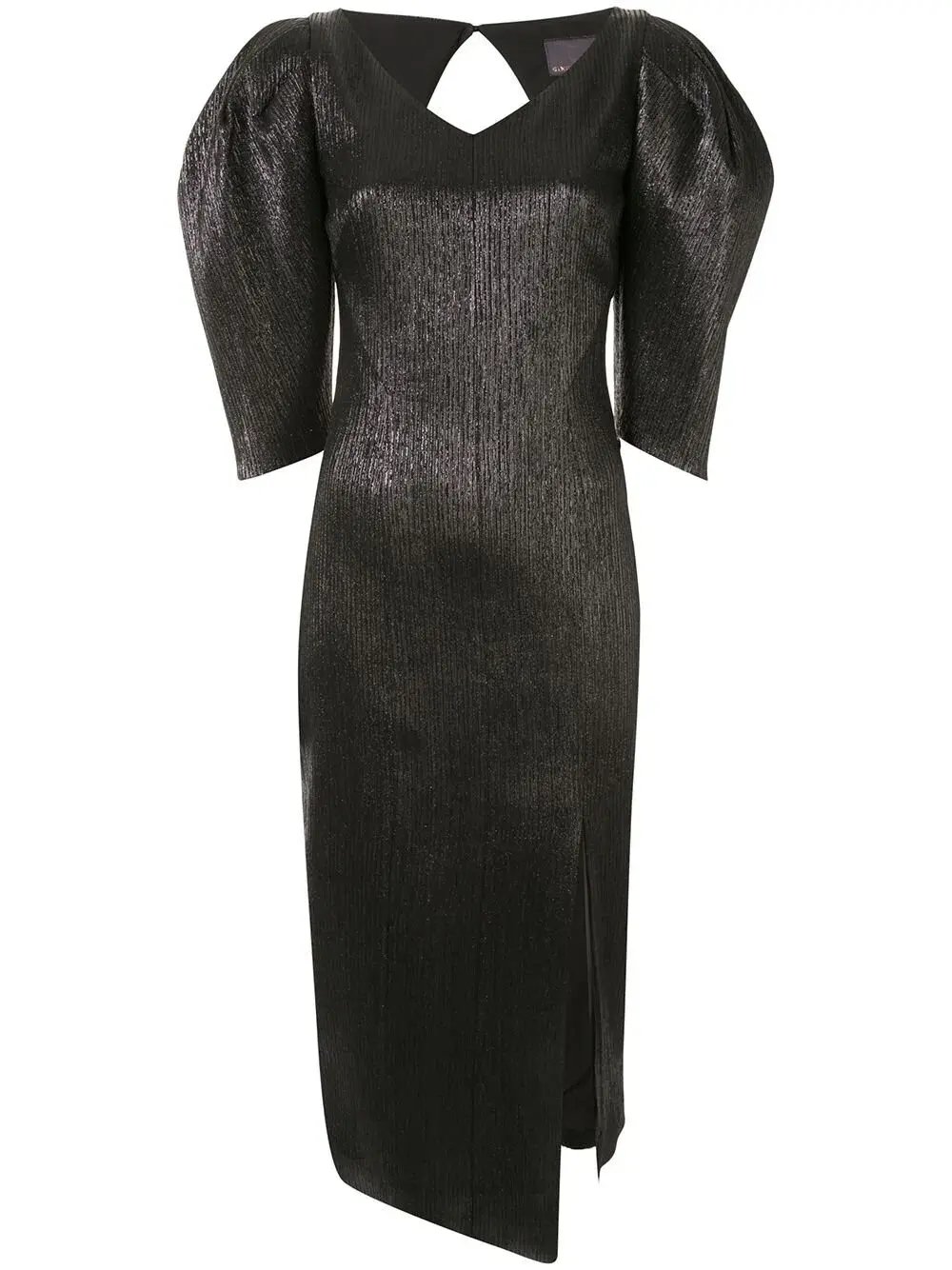 Ginger & Smart Celestial Asymmetric Dress Black Size 10 photo 3