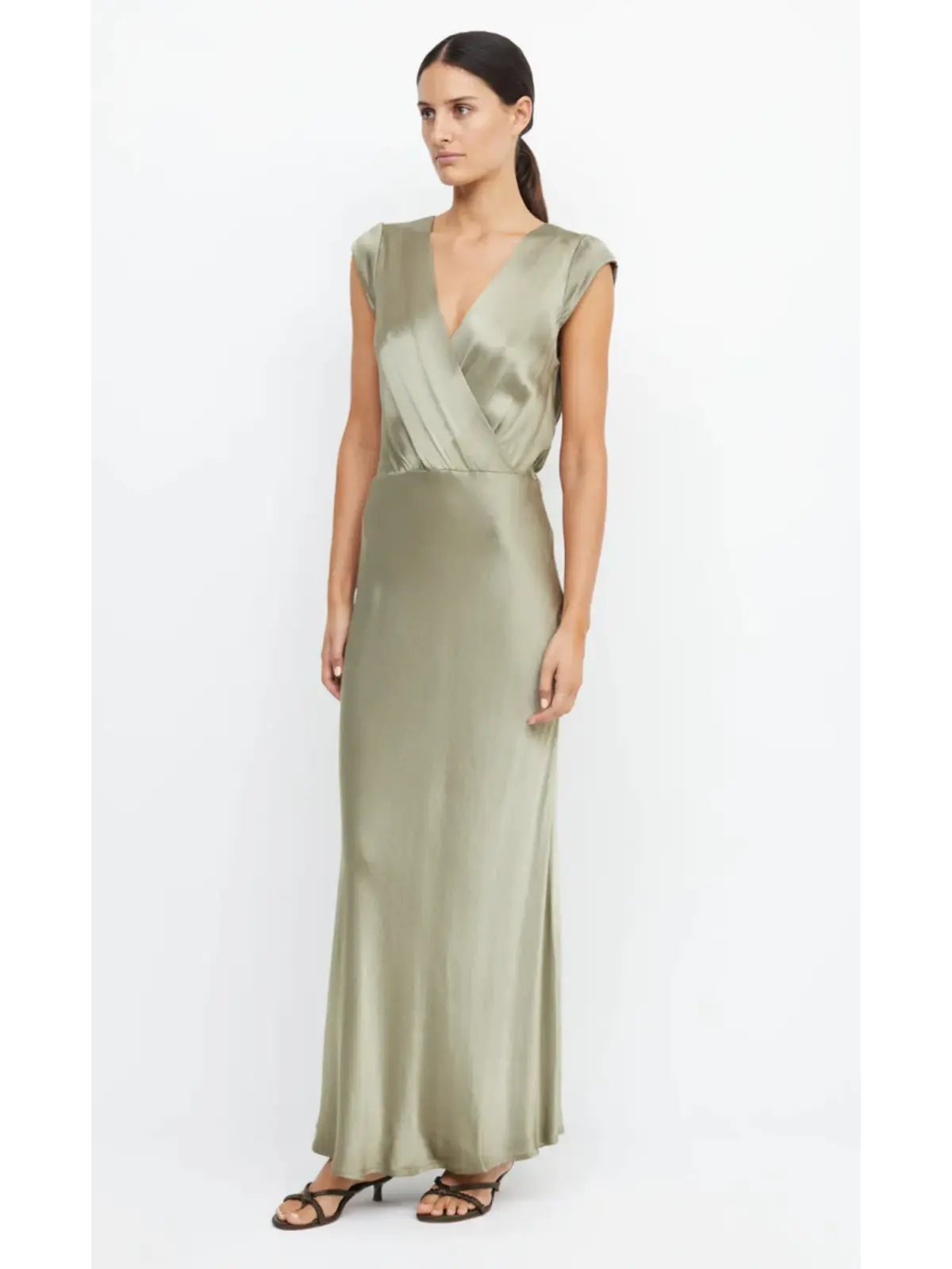 Bec & Bridge Moon Dance Maxi Dress Sage Size AU 16 photo 2