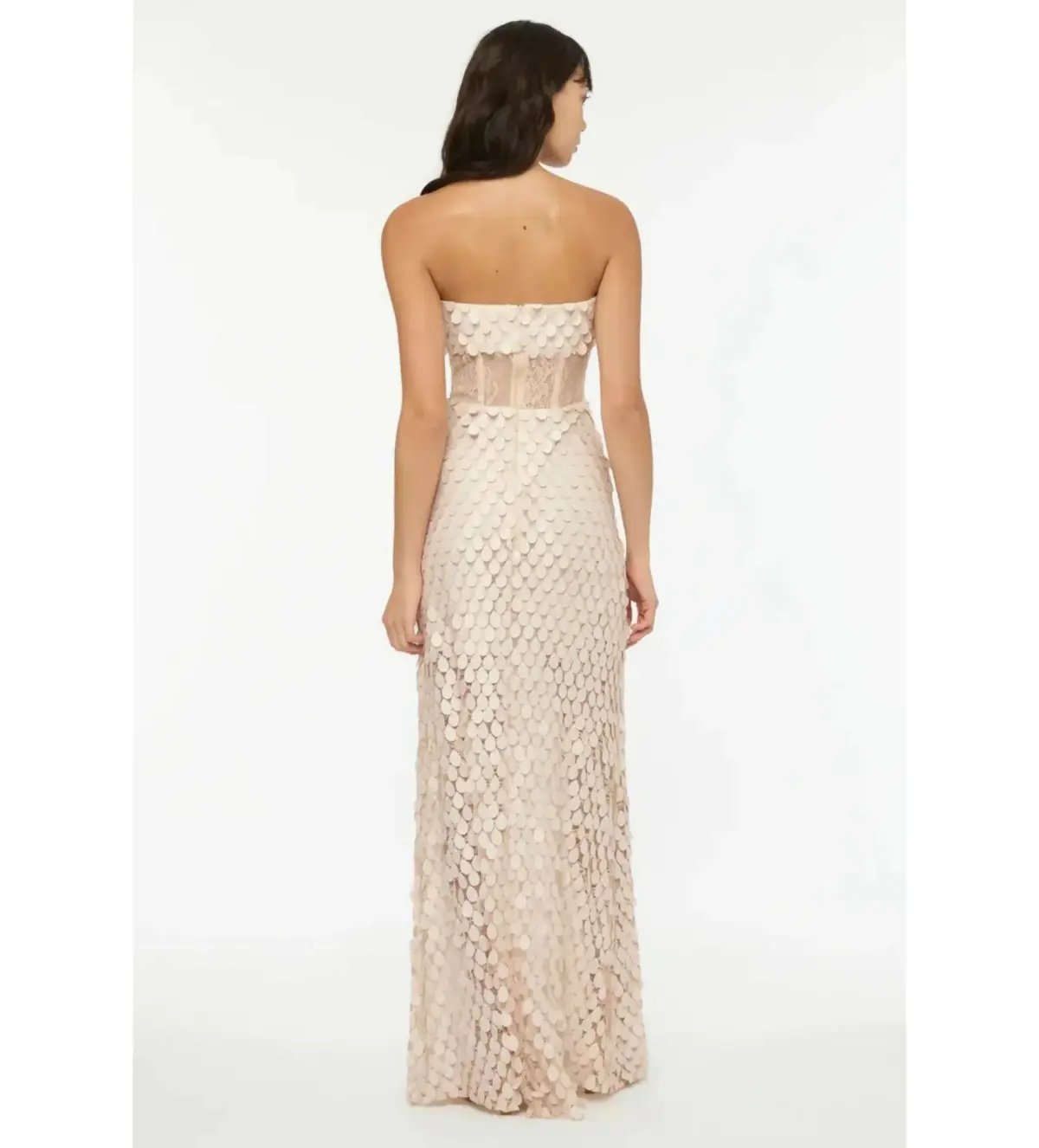 Manning Cartell Supreme Extreme Strapless Gown Chalk Size AU 4 photo 3