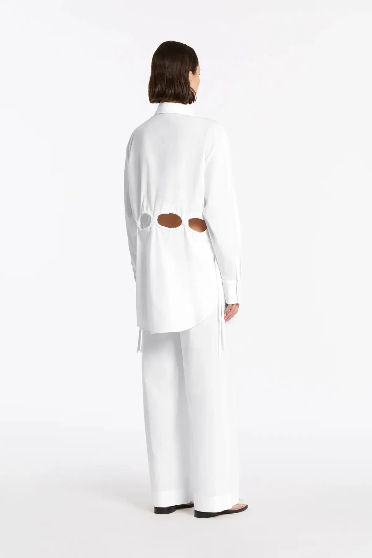 Sir the Label Mason Laced Shirt Dress in White Size 0 / AU 6 photo 2
