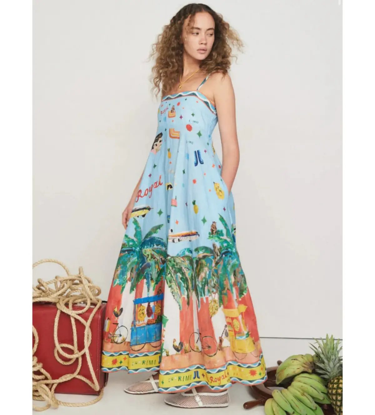 Alemais All Aboard Sundress Print Size AU 12 photo 3