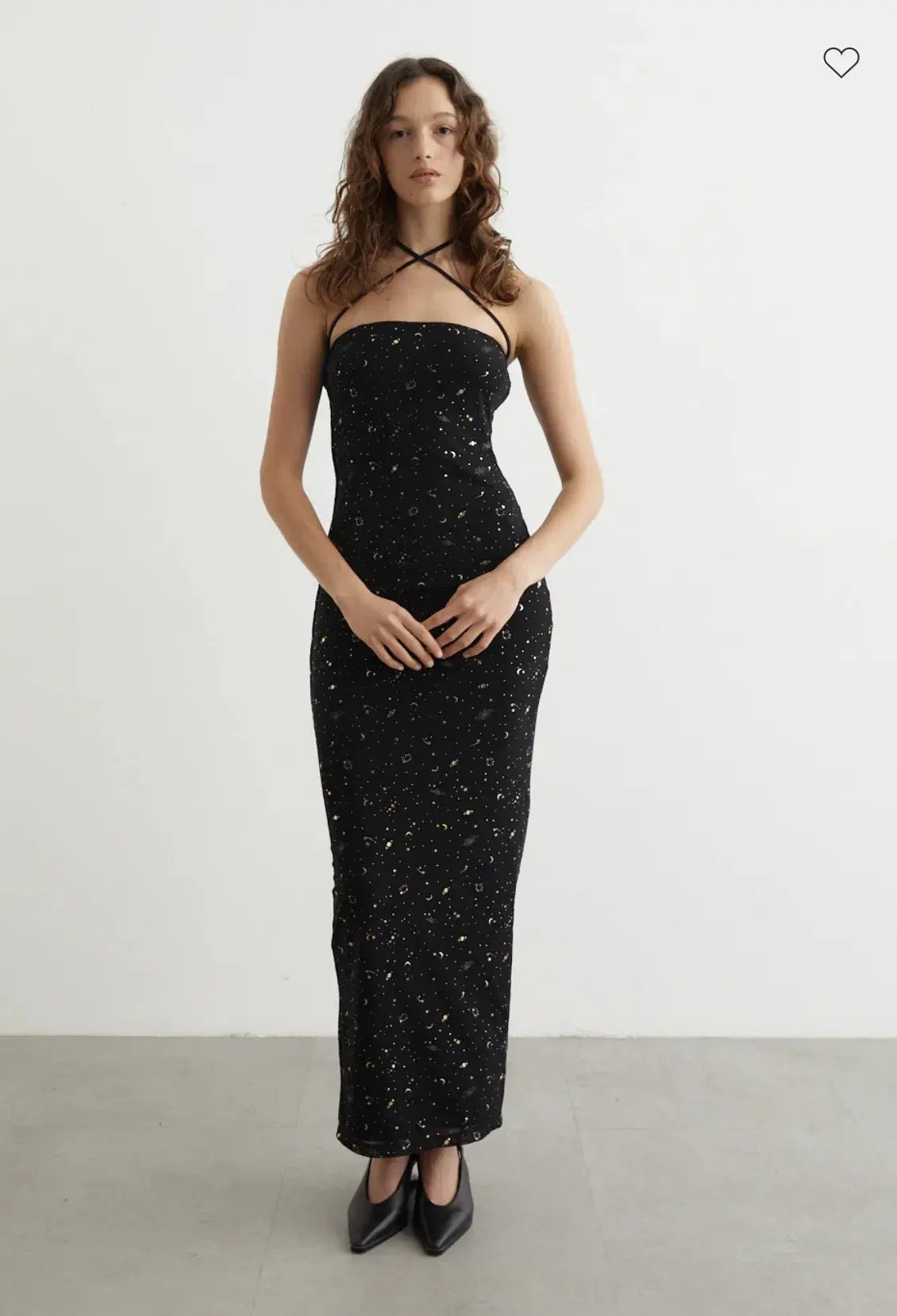Paris Georgia Galaxy Maxi Dress Shrug Black Size AU 8 photo 2