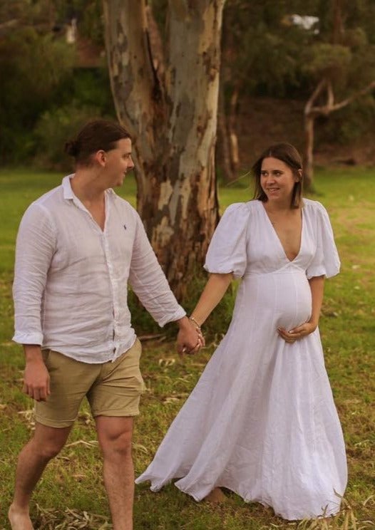 Dissh Aisle Linen Dress, White photo 4