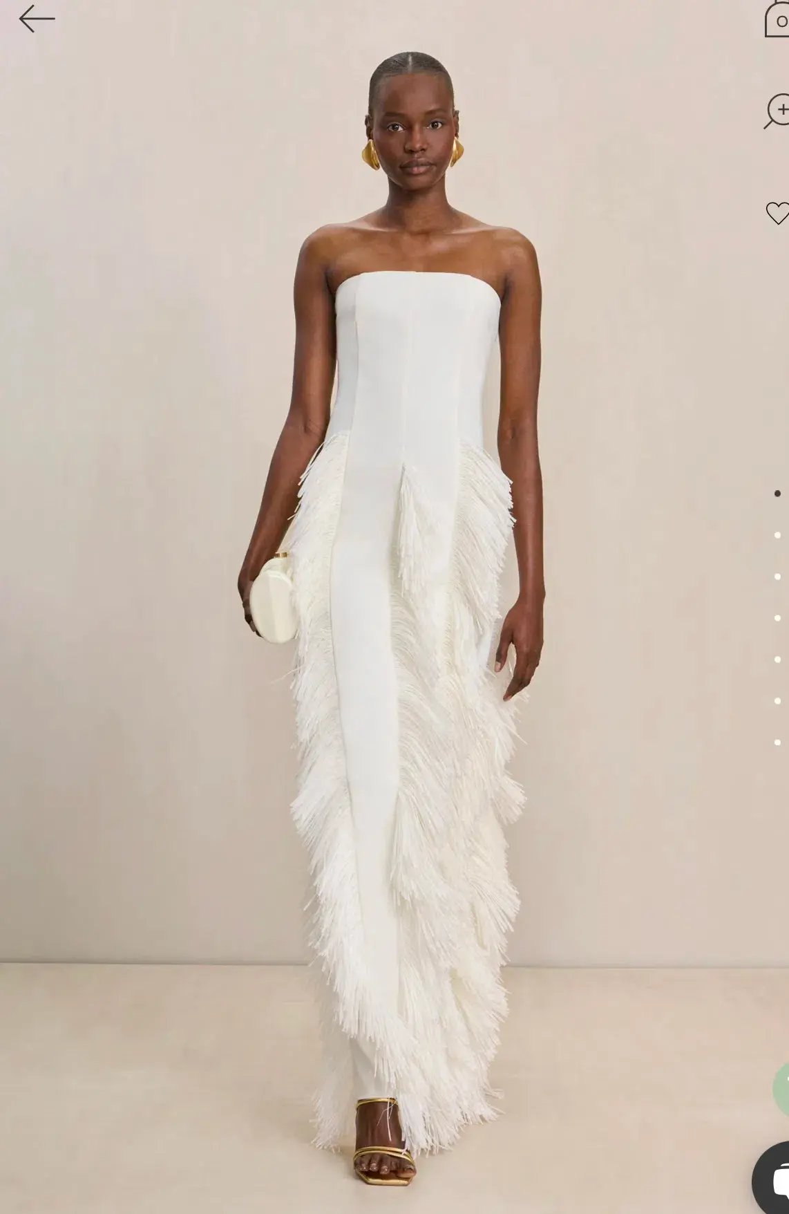 Cult Gaia Freya Gown Off White size XS photo 2