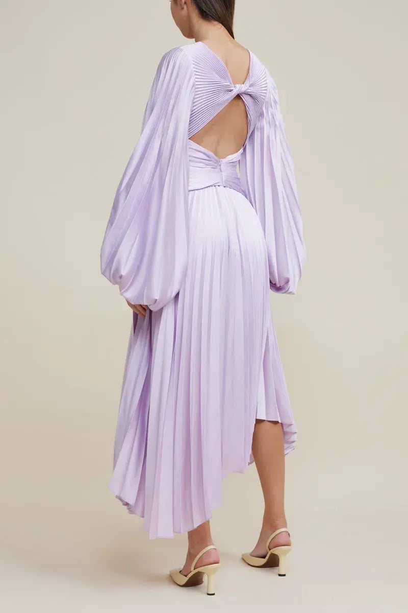 Acler Palms Dress Purple Size 10 photo 4