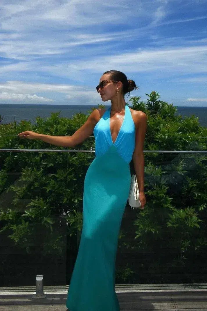 The Wolf Gang Oahu Slip Dress Aquamarine Size S / AU 8 photo 5