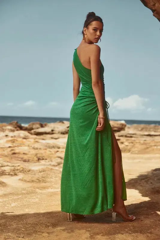 Sonya Moda Nour Maxi Dress In Forest Green Size AU 10 photo 2