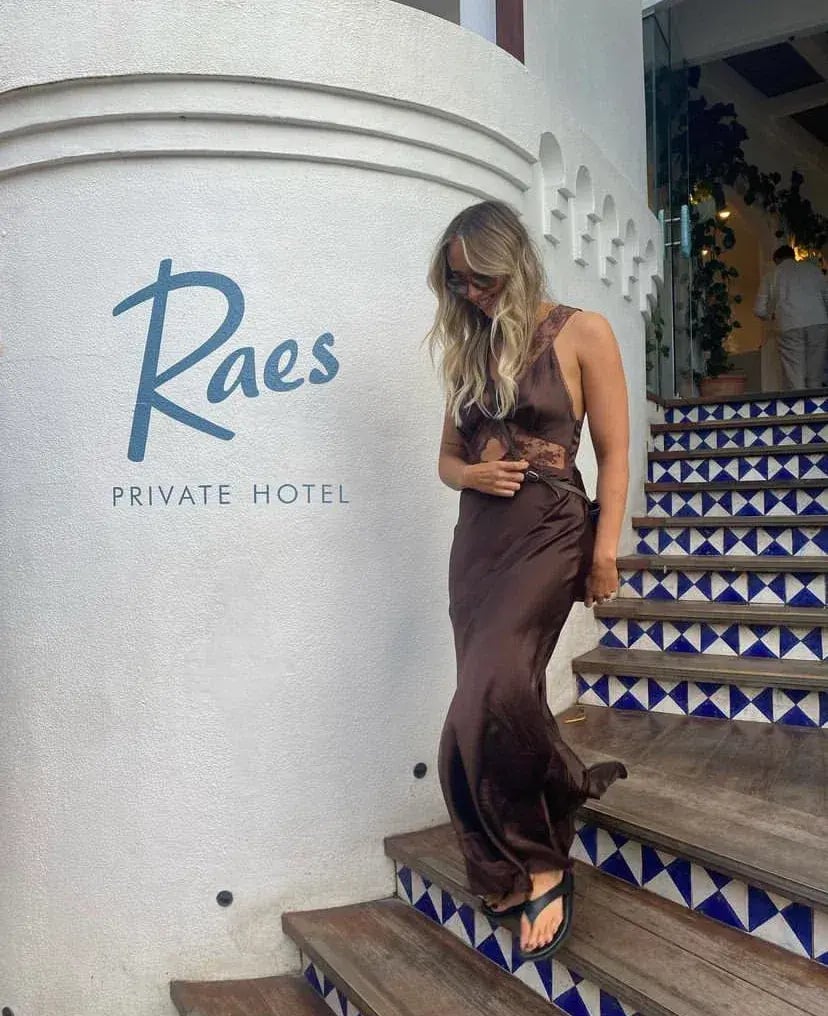 Sir the Label Aries Cut Out Gown in Chocolate Size 1 / AU 8 photo 2