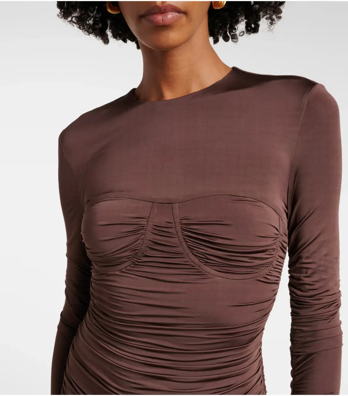 Sir the Label Alessia Draped Maxi Gown Brown Size 0 / AU 6 photo 3