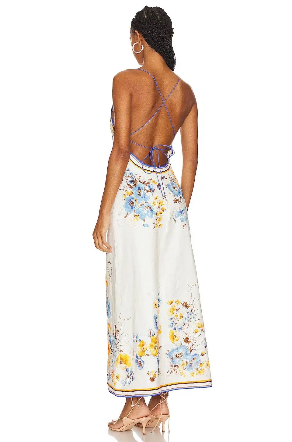 Zimmermann Halcyon Slip Dress Floral Print Size 0 / AU 8 photo 2