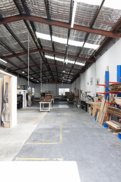 5x4m studio within larger woodworking factory photo 5