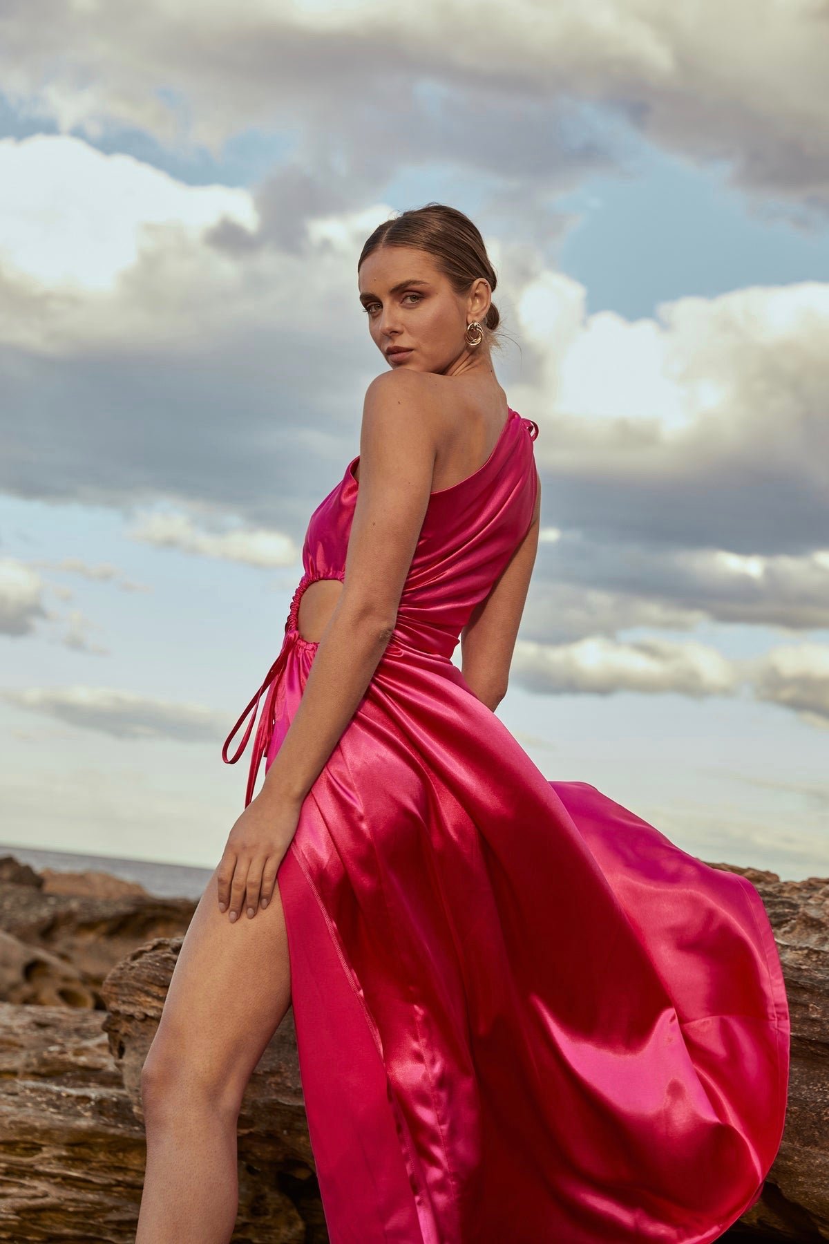 SONYA NOUR FUCHSIA MAXI DRESS - FUCHSIA PINK photo 2