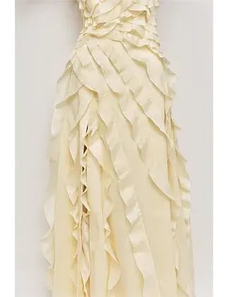 Aje Allairie Gown Yellow Size 8 photo 3