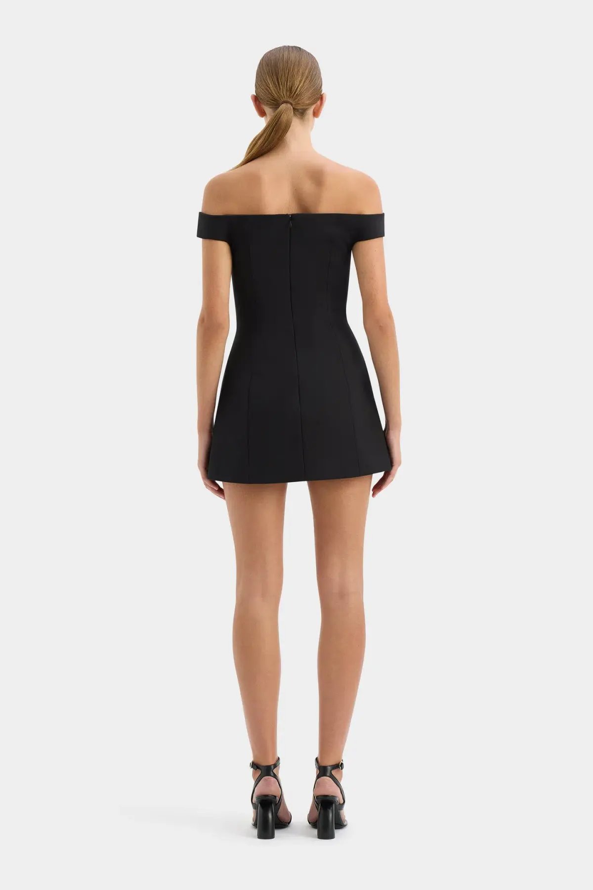 Sir the Label Sandrine Off Shoulder Mini Dress Black Size 0 / AU 6 photo 3