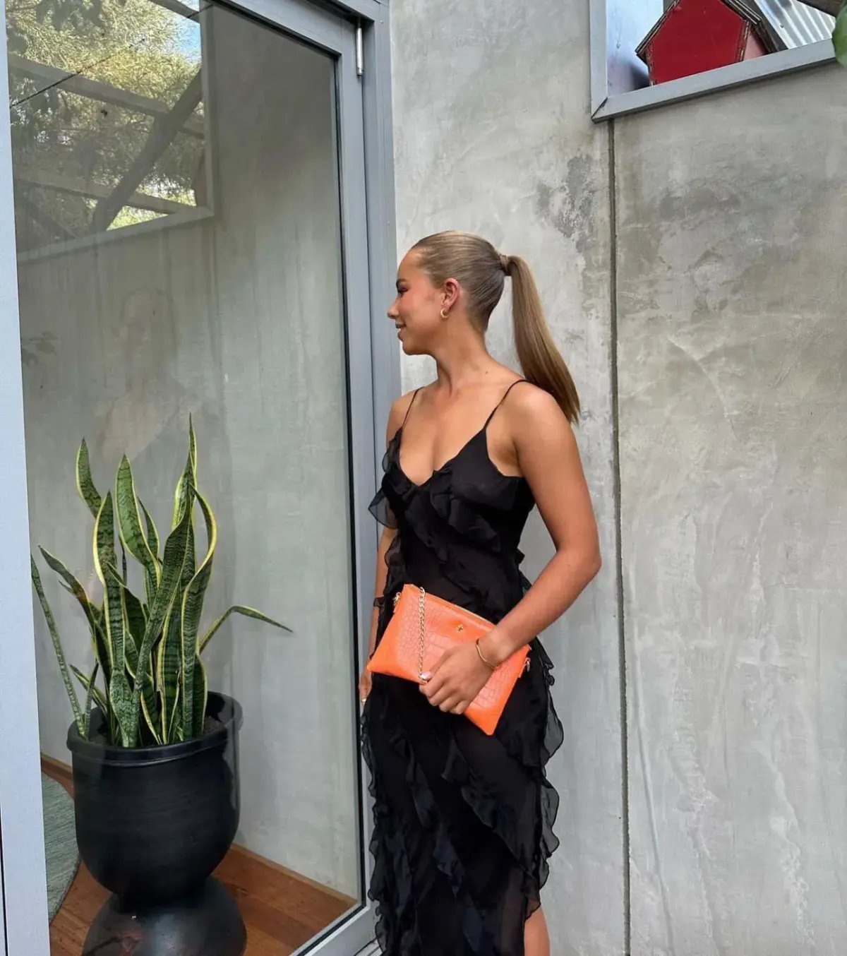 Rat & Boa Selena Dress in Black Size 8 photo 3