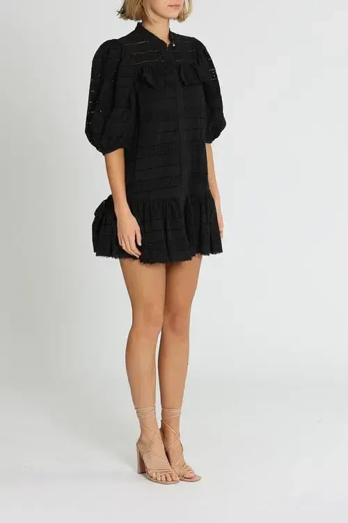 Acler Granville Dress Black Black Size AU 10 photo 2