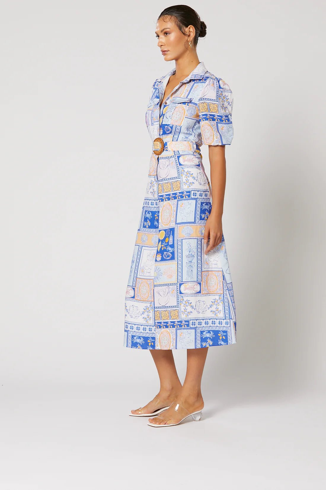 WINONA AMALFI MIDI DRESS - MULTI photo 7