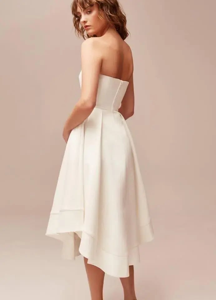 C/MEO Collective Making Waves Dress Ivory Size M photo 2