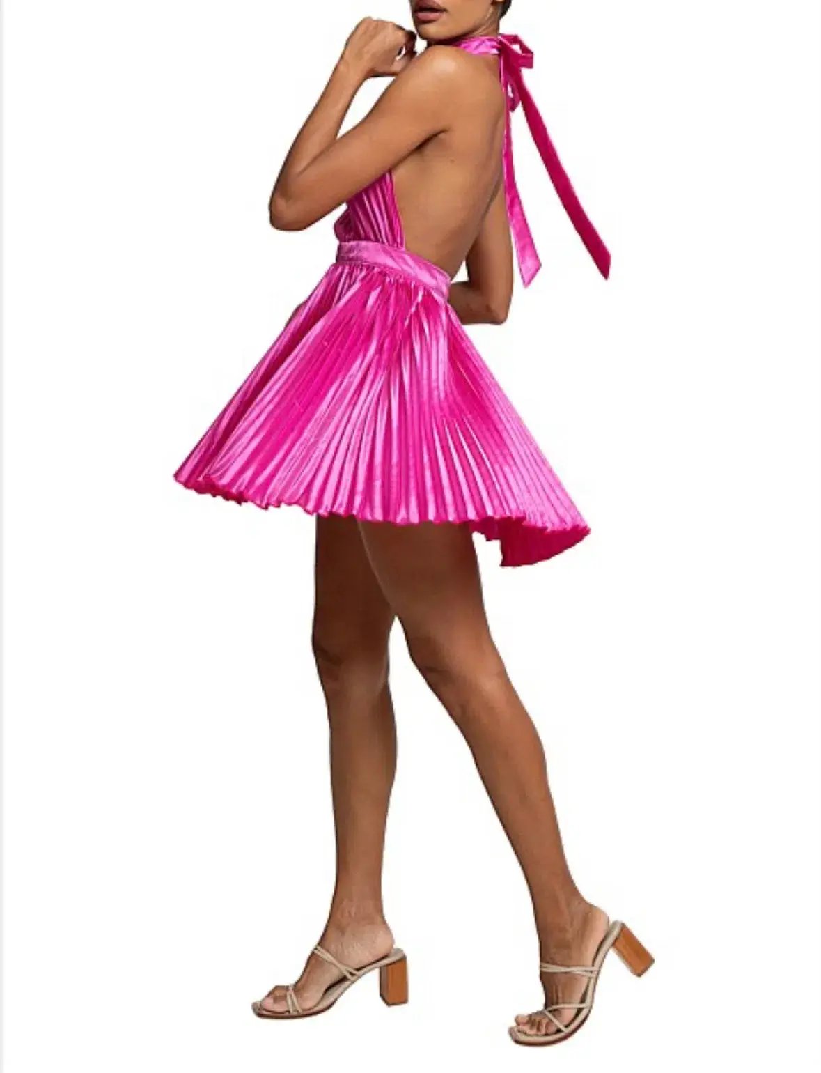 L'Idee Renaissance Mini Dress in Flamingo Size 10 / M photo 3