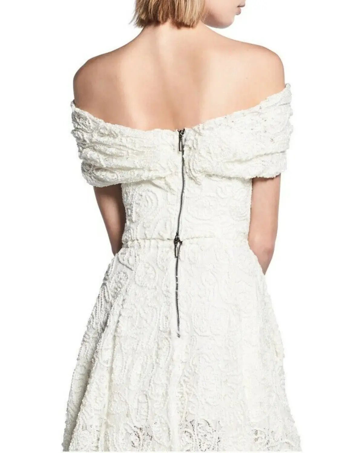 Maticevski Embrace Band Bodice & Promising Full Skirt Set White Size AU 8 photo 5