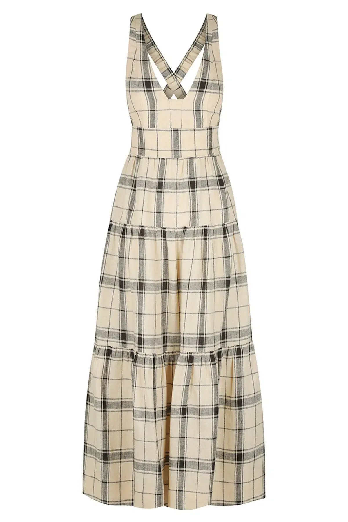 Shona Joy Indra Plunged Crossback Midi Dress Print Size 10 photo 3