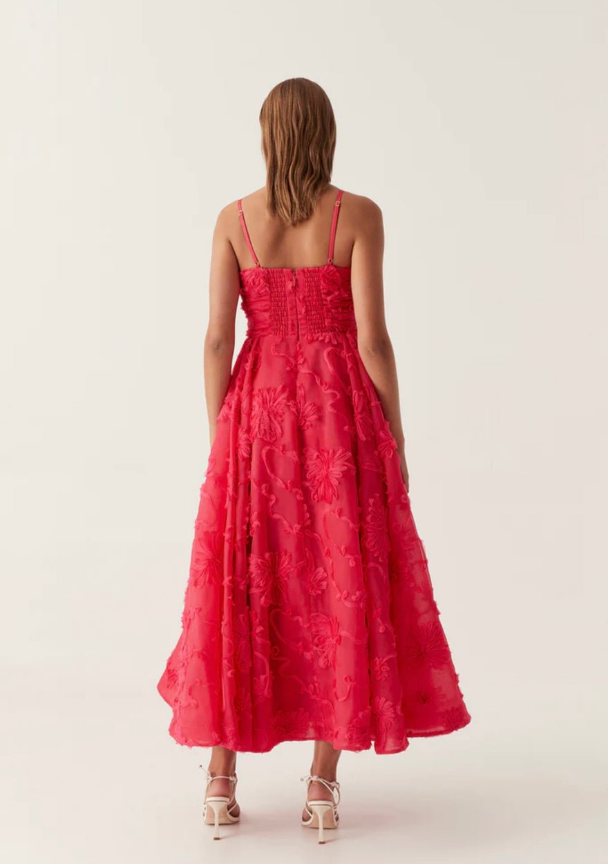Aje Evangeline Cornelli Maxi Dress | Bougainvillea Red photo 4