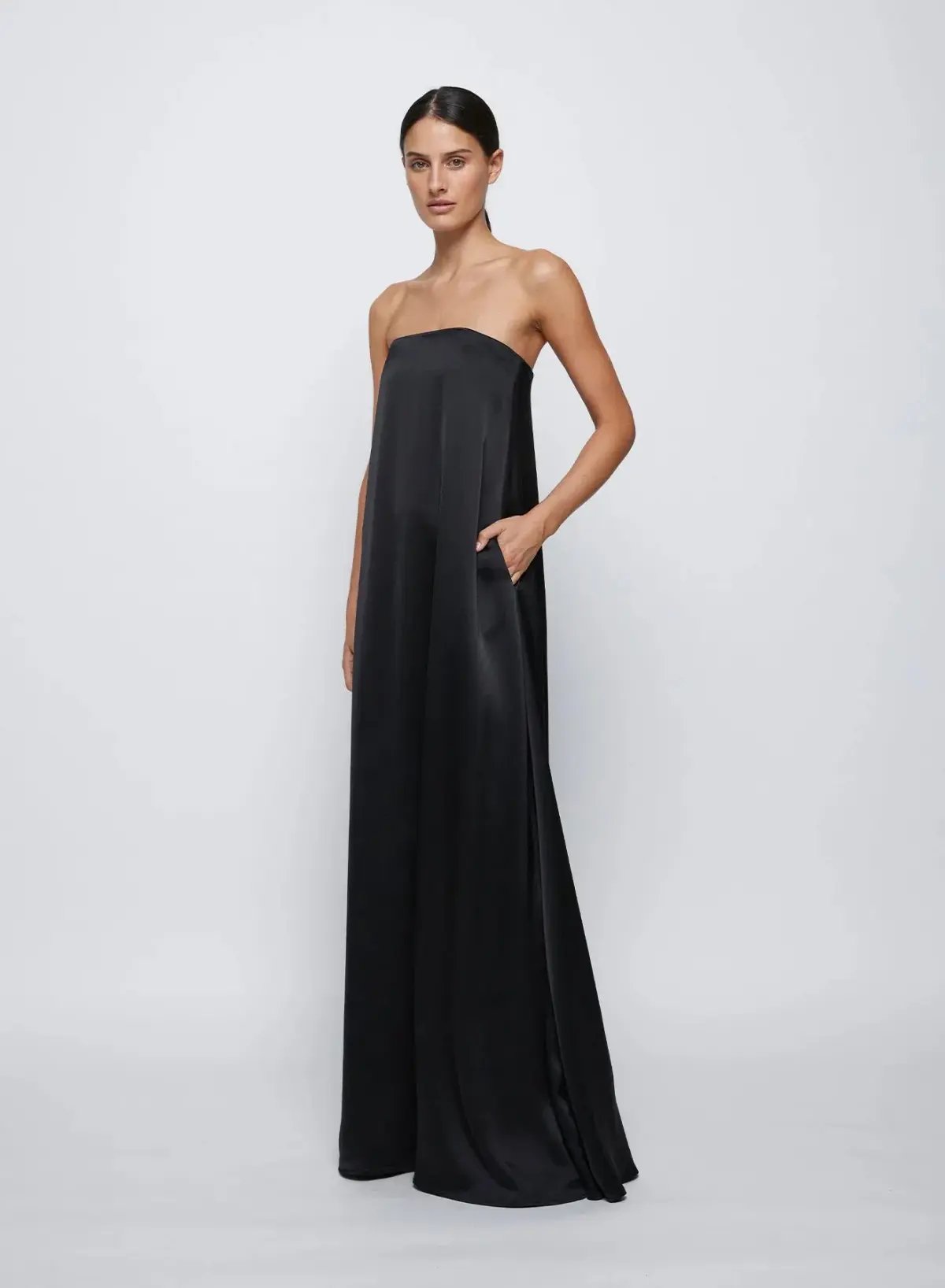 Anna Quan Delfina Maxi Dress Black Ink Size 8 photo 6