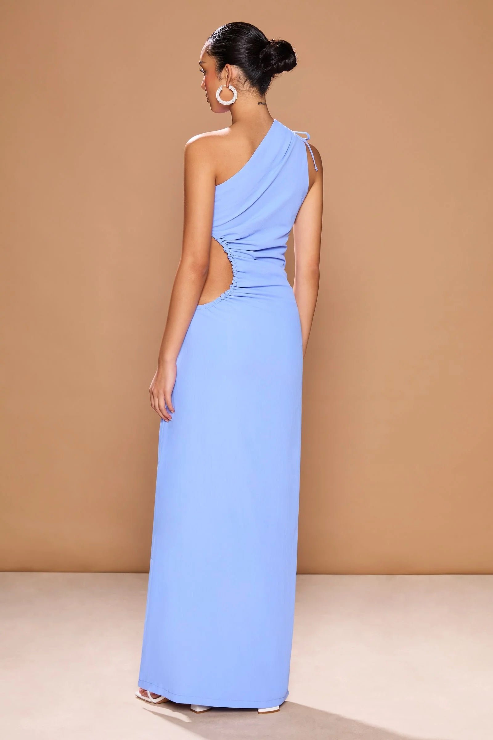 SONYA NOUR MAXI DRESS - AZZURRO photo 3
