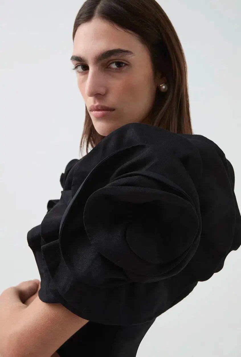 Aje Twyla Mini Dress in Black Size AU 8 photo 5